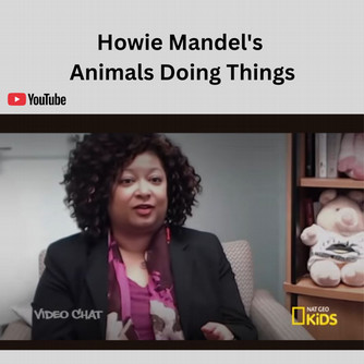 Screen shot of Dr. Croney on the Howie Mandel show Animals Doing Things